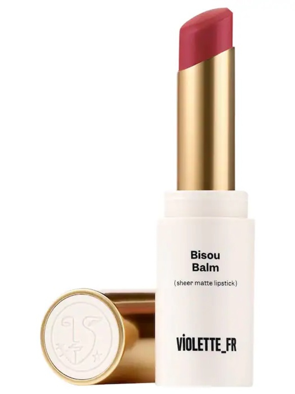 VIOLETTE_FR Bisou Balm Sheer Matte Lipstick Rose Latte